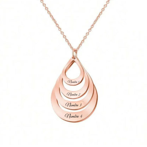 Gotas eternas™ - Colgante gota en acero inoxidable