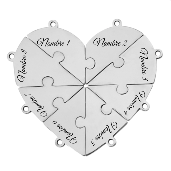 Unión™ - Llavero puzzle familiar personalizado