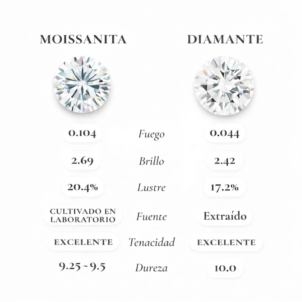 Cuadrado™ - Anillo moissanita & Plata 925