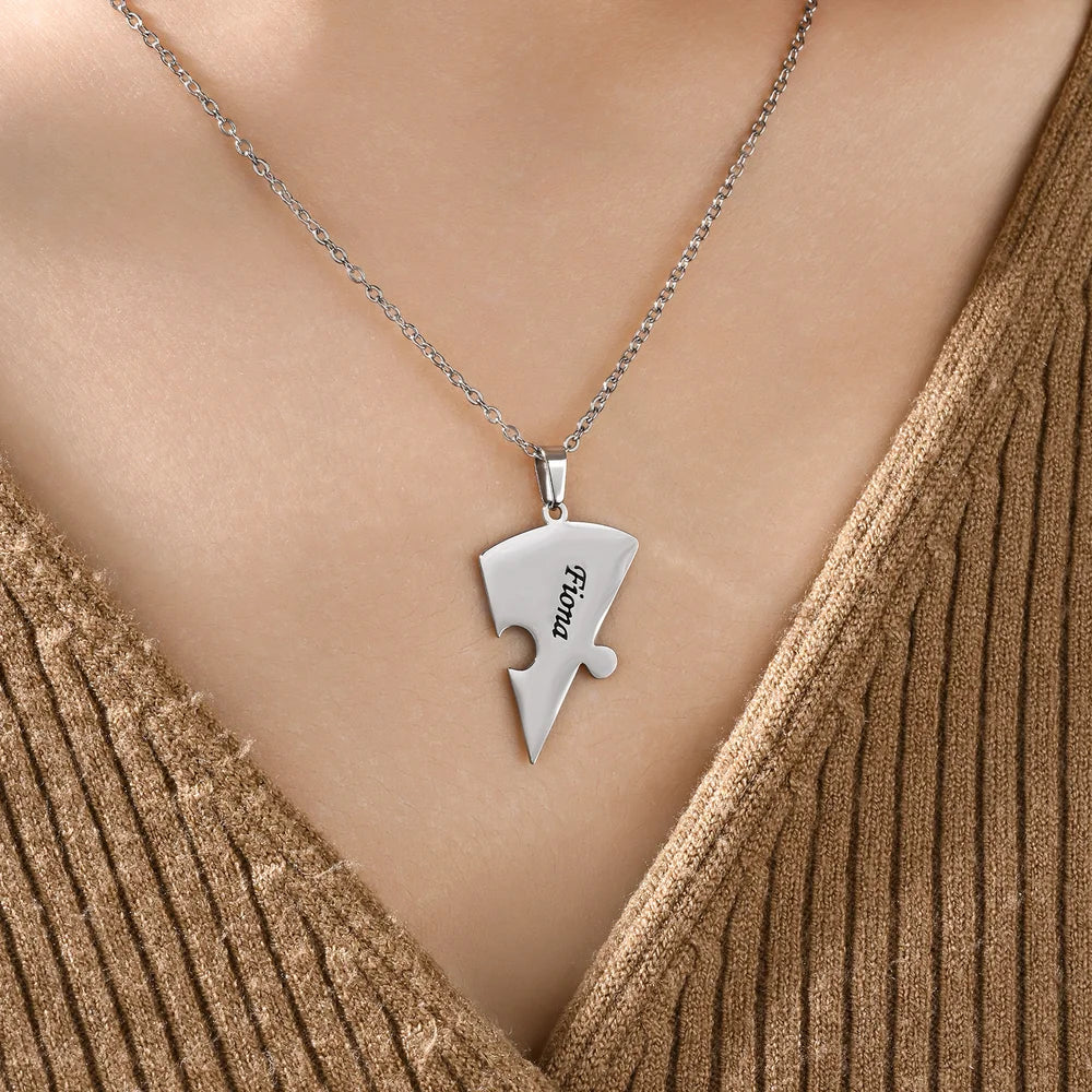 Unión™ - Collar puzzle familiar personalizado