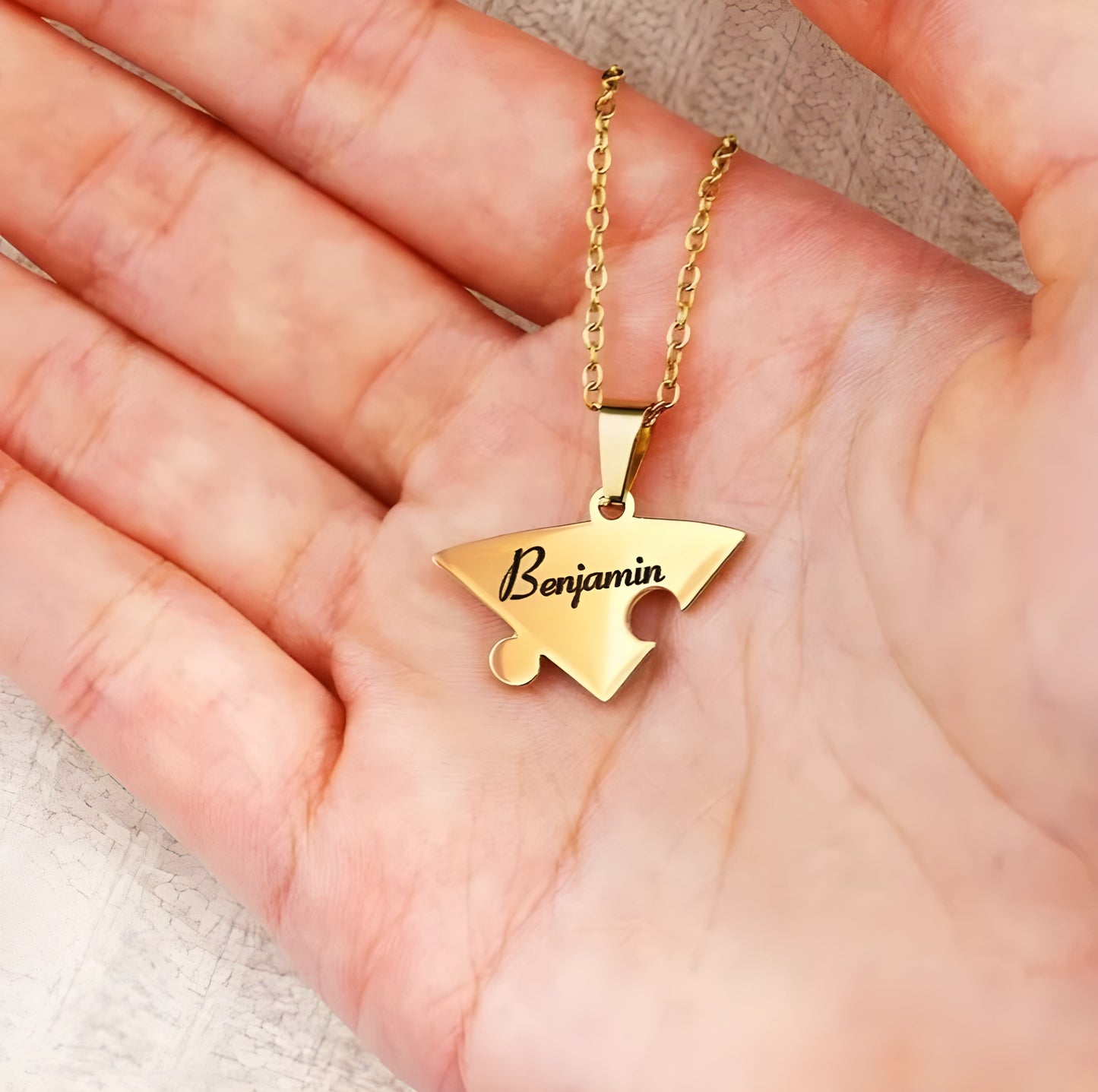 Unión™ - Collar puzzle familiar personalizado