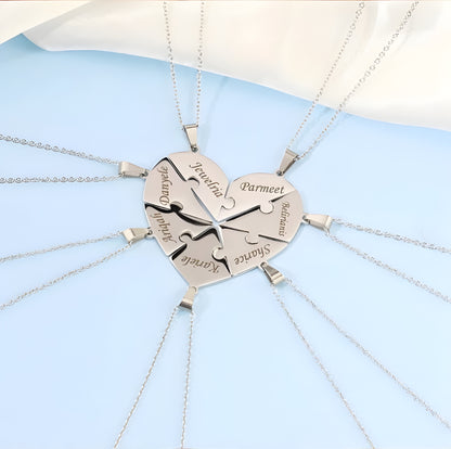 Unión™ - Collar puzzle familiar personalizado