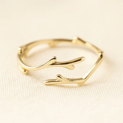 Naturaleza™ - Anillo Ajustable Sauce Plata 925
