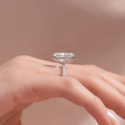 Cuadrado™ - Anillo moissanita & Plata 925