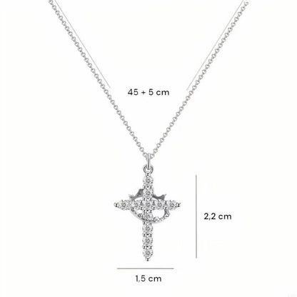 Fe™ - Colgante cruz con corona