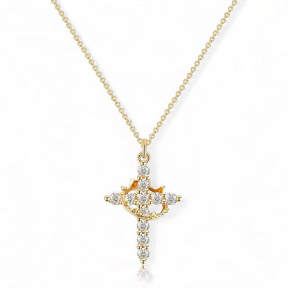 Fe™ - Colgante cruz con corona