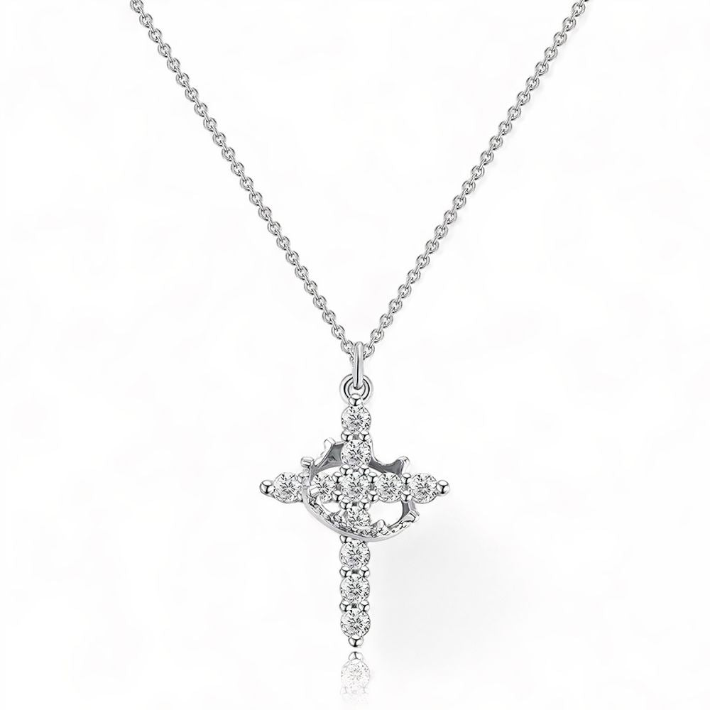 Fe™ - Colgante cruz con corona