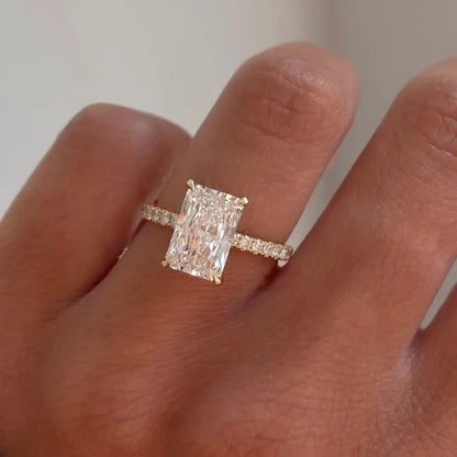 Cuadrado™ - Anillo moissanita & Plata 925