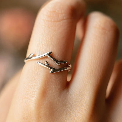 Naturaleza™ - Anillo Ajustable Sauce Plata 925