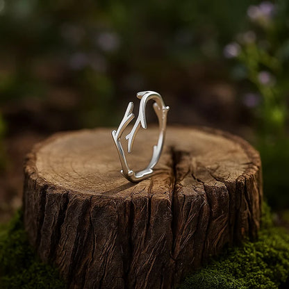 Naturaleza™ - Anillo Ajustable Sauce Plata 925
